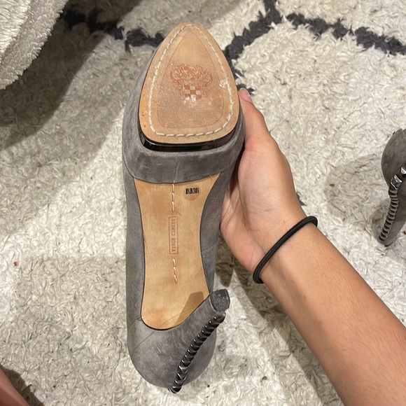 Vince Camuto gray heels - Picture 3 of 3